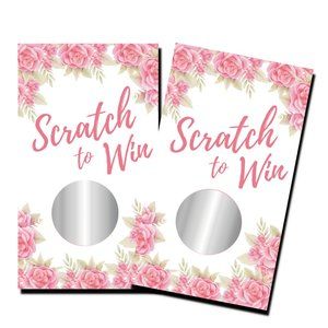 Bridal Shower Games - Scratch To Win - 50 Scratch Off Cards - Bachelorette